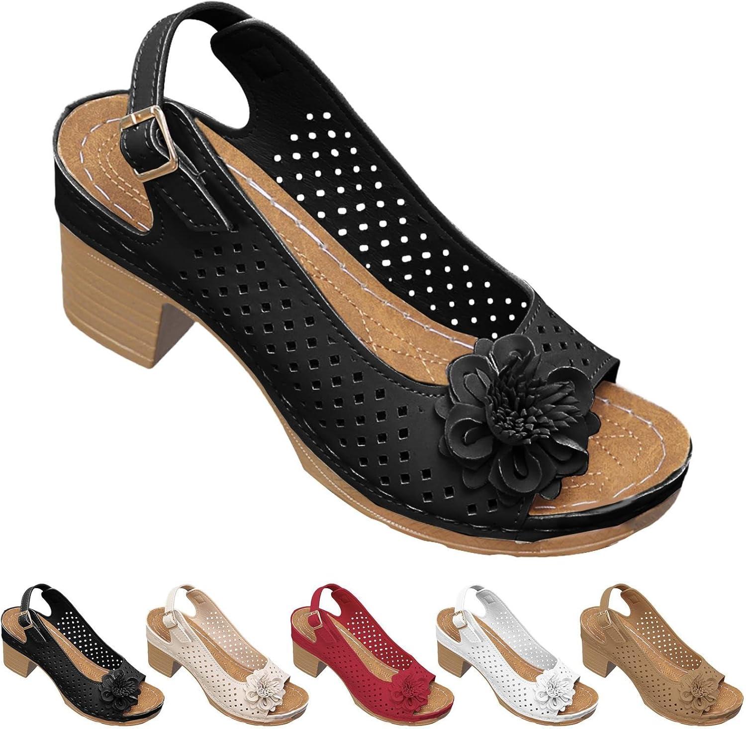 image:imageSandales talons pour femmes Escarpins talon compens pour femmes confortables sandales dcoupes bout ouvert sandales bout ouvert petit talon sandales dcontractes boucles rglablesNoir