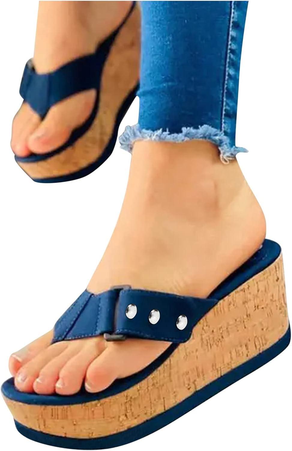 image:imageSandales OrthopDiques Hallux Valgus Chaussure Confortable et Souple de Sport et DExtRieur pour Femme Claquette BohMe Orthopedique DT4bleu