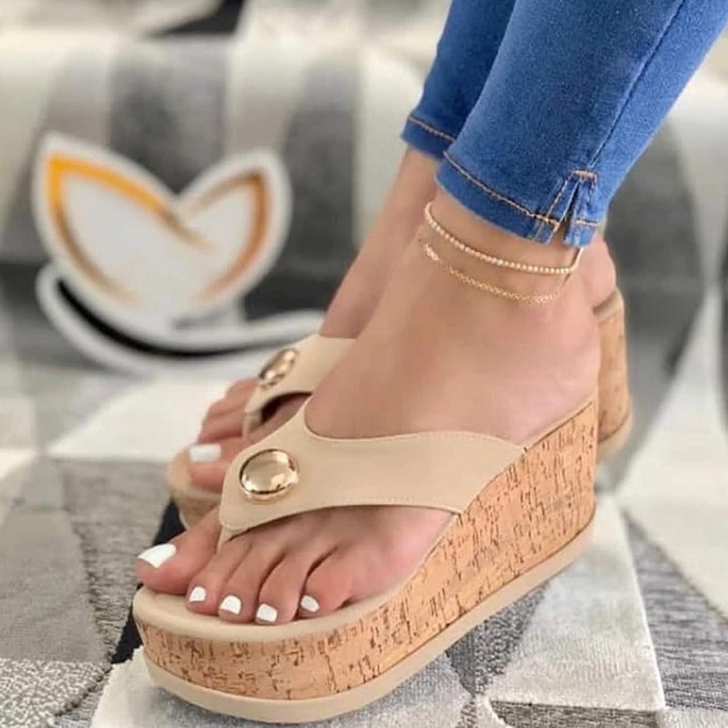 image:imageSandales OrthopDiques Hallux Valgus Chaussure Confortable et Souple de Sport et DExtRieur pour Femme Claquette BohMe Orthopedique DT5beige