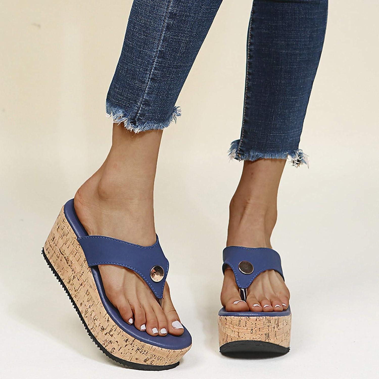 image:imageSandales OrthopDiques Hallux Valgus Chaussure Confortable et Souple de Sport et DExtRieur pour Femme Claquette BohMe Orthopedique DT5bleu