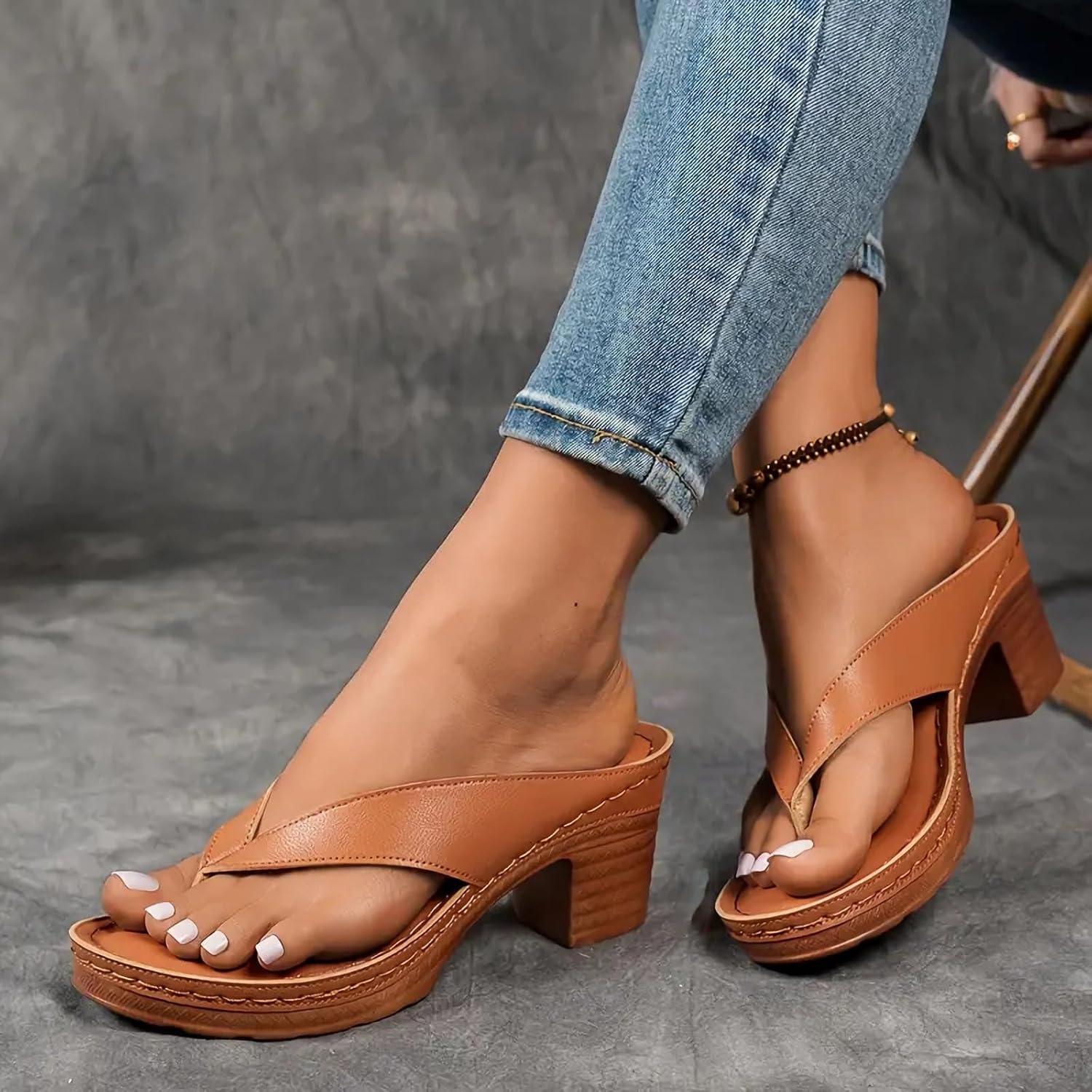 image:imageSandales dt talon pais pour femme enfiler Bout ouvertBlanc