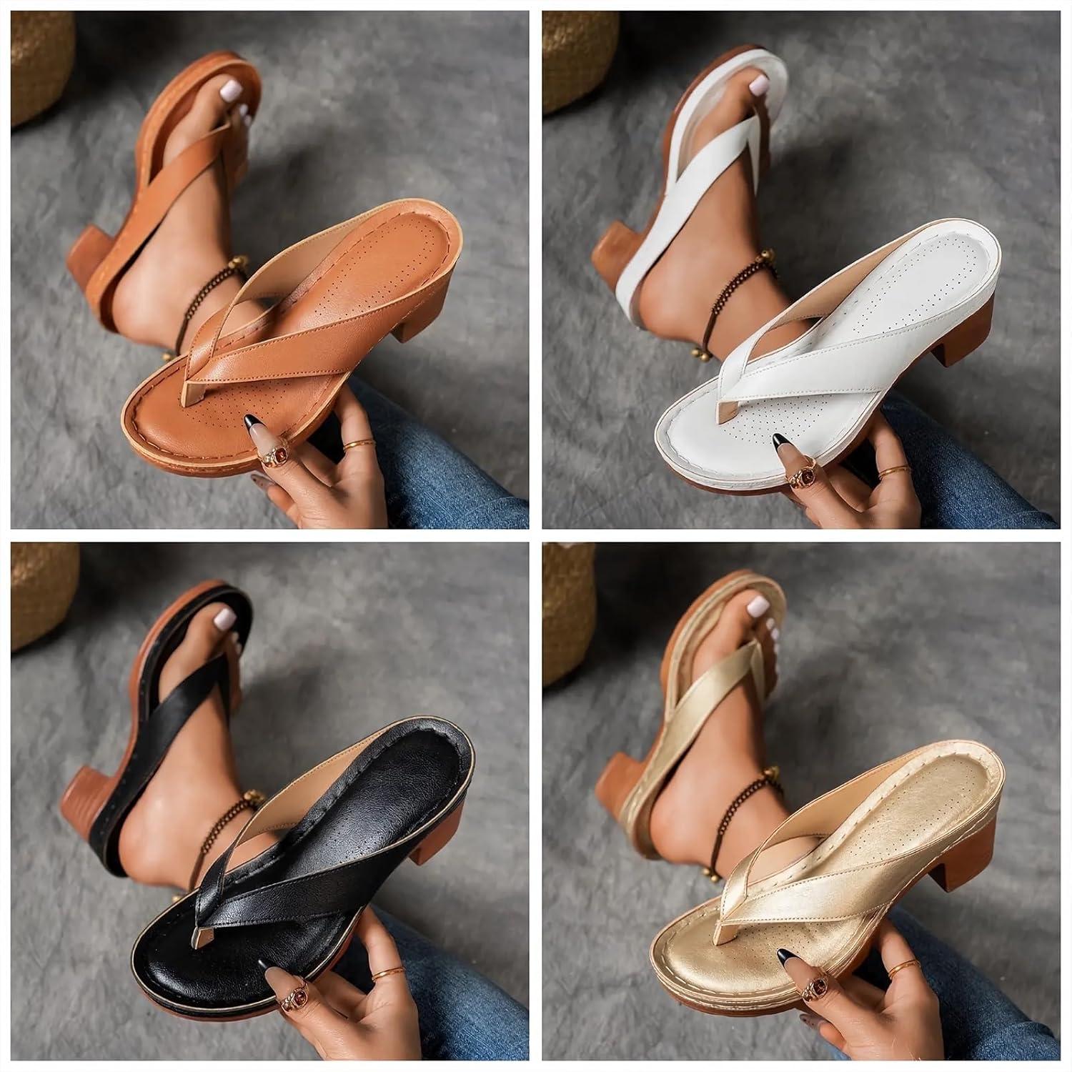 image:imageSandales dt talon pais pour femme enfiler Bout ouvertNoir