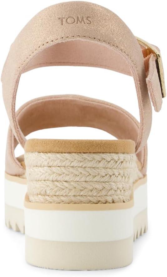 image:imageTOMS Sandales Diana pour femme large largeur Daim bleu ciel dlavDaim Mtallique Rose Ple