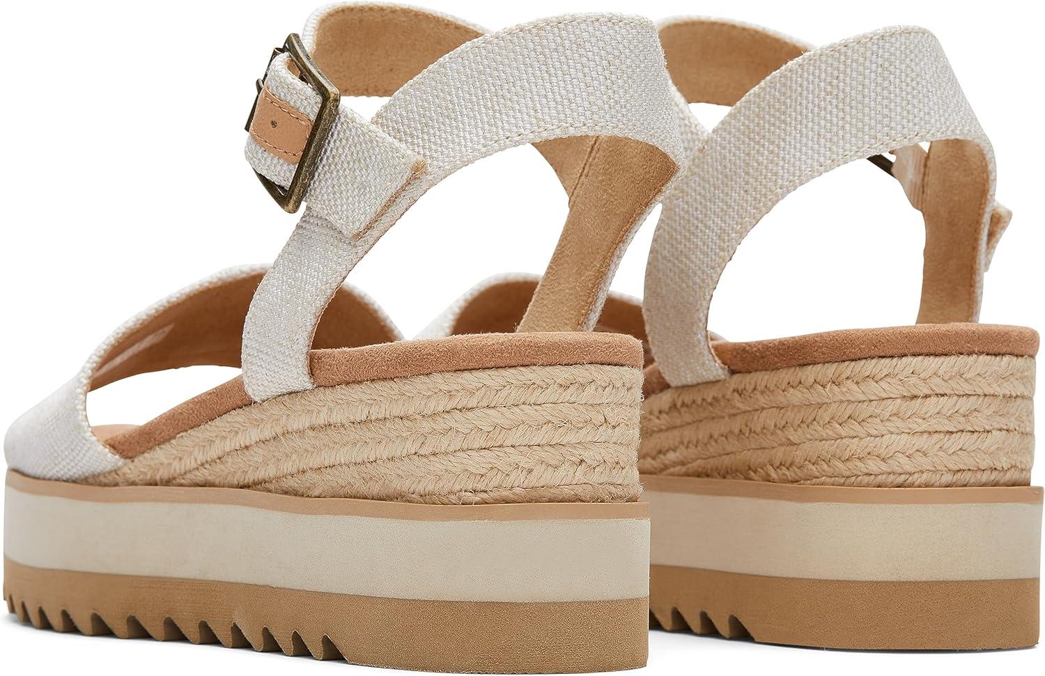 image:imageTOMS Sandales Diana pour femme large largeur Daim bleu ciel dlavNaturel