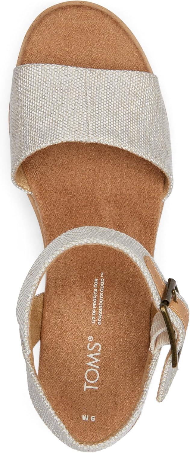 image:imageTOMS Sandales Diana pour femme large largeur Daim bleu ciel dlavNaturel