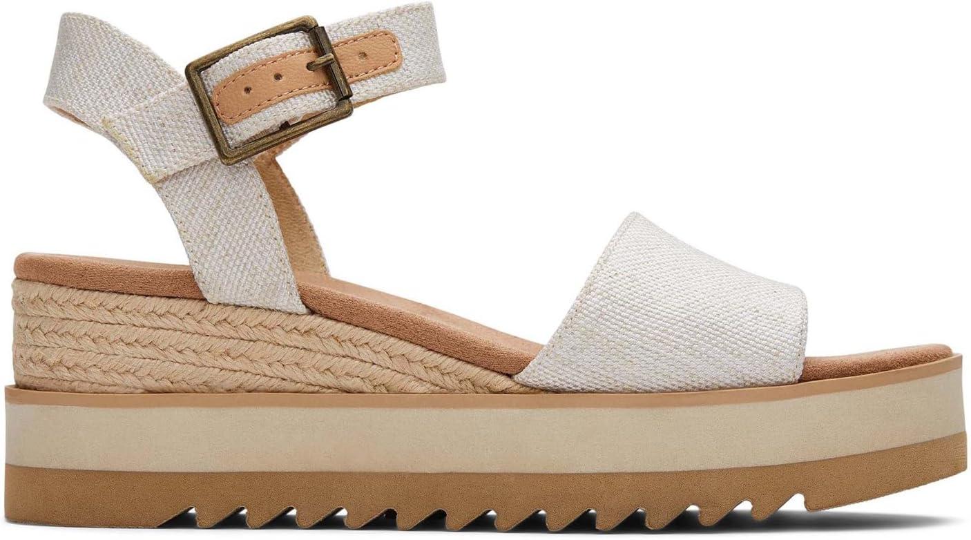 image:imageTOMS Sandales Diana pour femme large largeur Daim bleu ciel dlavTeinture Naturelle pour Fil Large 1
