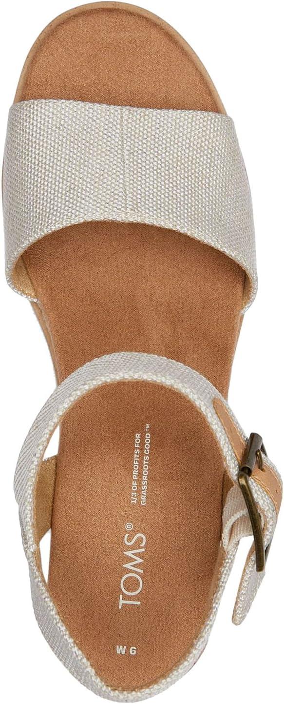 image:imageTOMS Sandales Diana pour femme large largeur Daim bleu ciel dlavTeinture Naturelle pour Fil Large 1