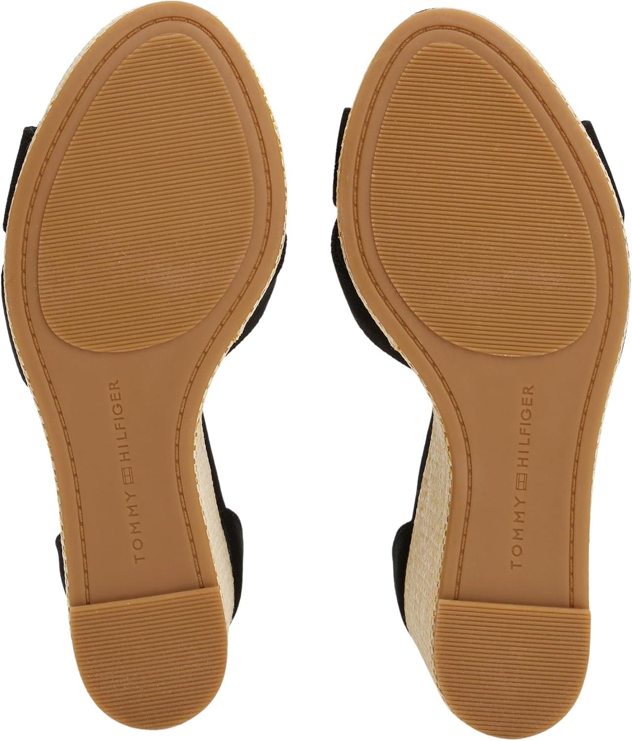 image:imageTommy Hilfiger Flag High Wedge Espad Crisscross Fw0fw08661 Espadrilles compensesFemmeNoir