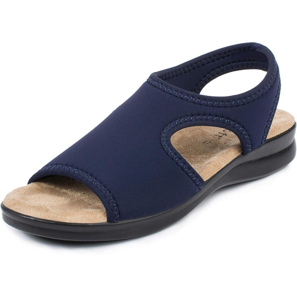 image:imageAerosoft Sandales stretch 05 pour femme extra lgres et lastiquesBleu