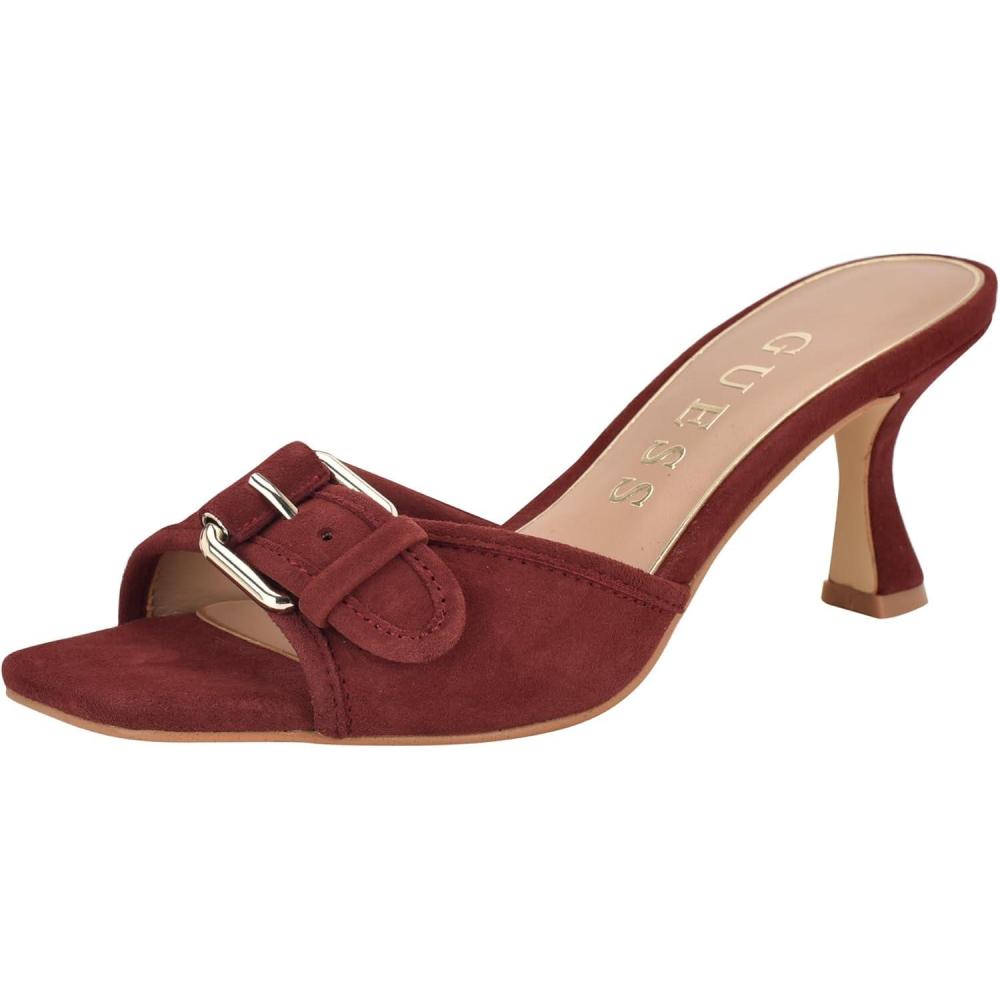 image:imageGUESS Gwdista2 Sandale talonFemmeDark Red Leather 600