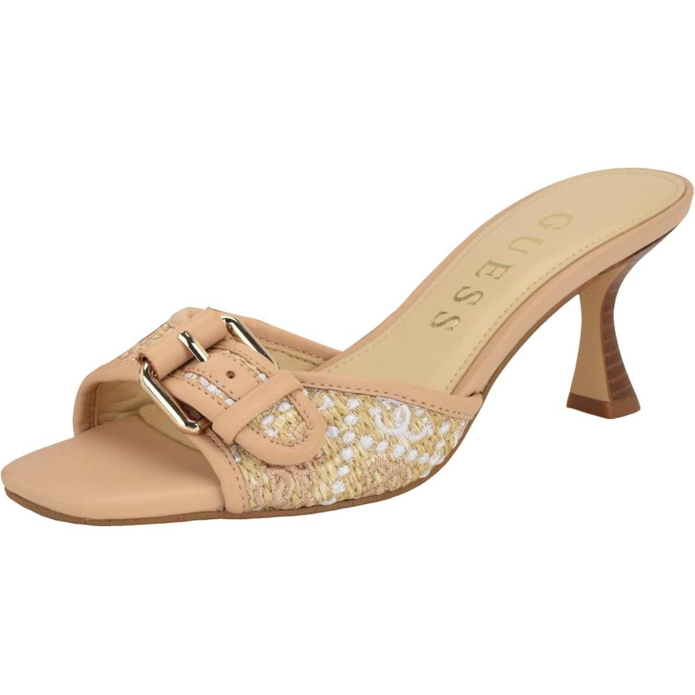 image:imageGUESS Gwdista2 Sandale talonFemmeLogo Blanc Naturel Clair 110