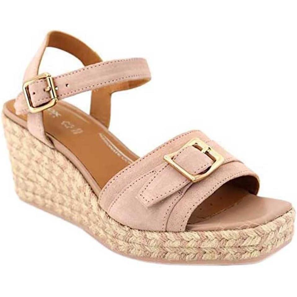 image:imageGeox D Panarea Espadrilles Wedge SandalFemmeCouleur Chair
