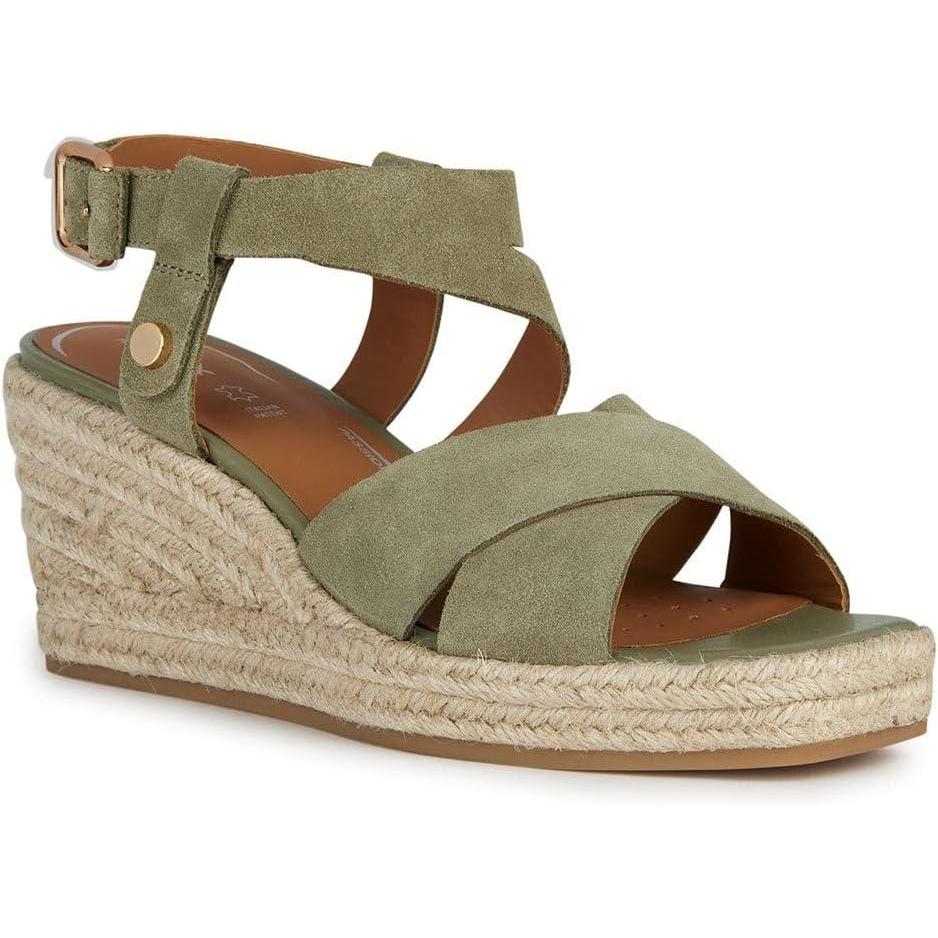 image:imageGeox D Panarea Espadrilles Wedge SandalFemmePistache
