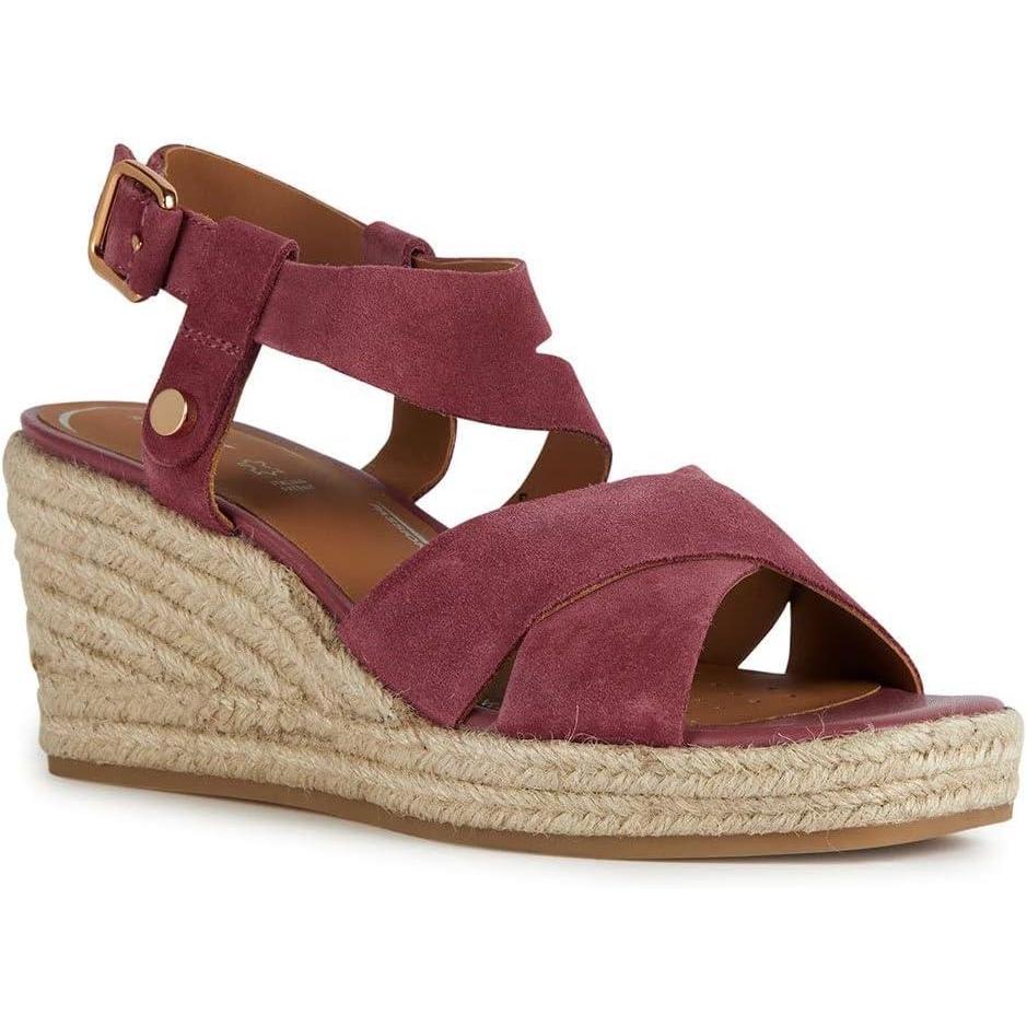 image:imageGeox D Panarea Espadrilles Wedge SandalFemmeRose