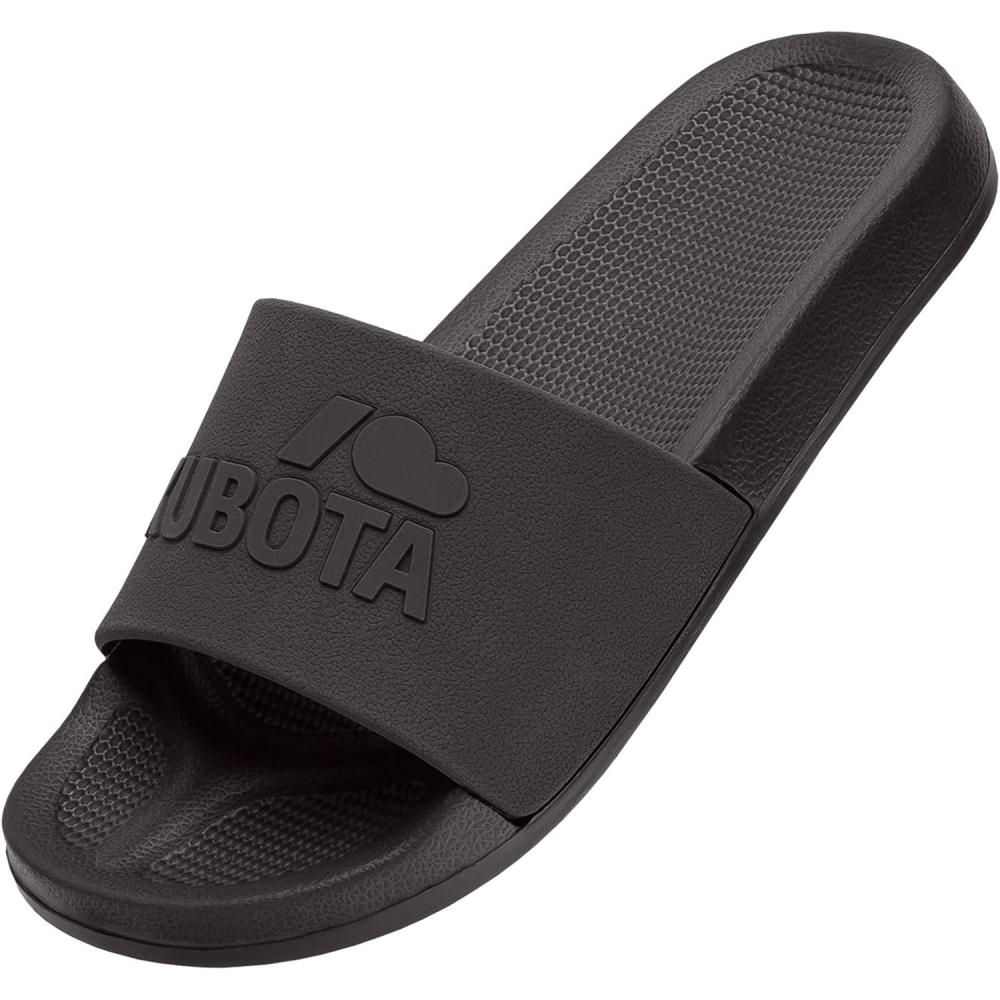image:imageKubota Claquette Homme Femme Sandales enfiler Chaussures Pour Piscine et Plage Sandales tMarron Plain