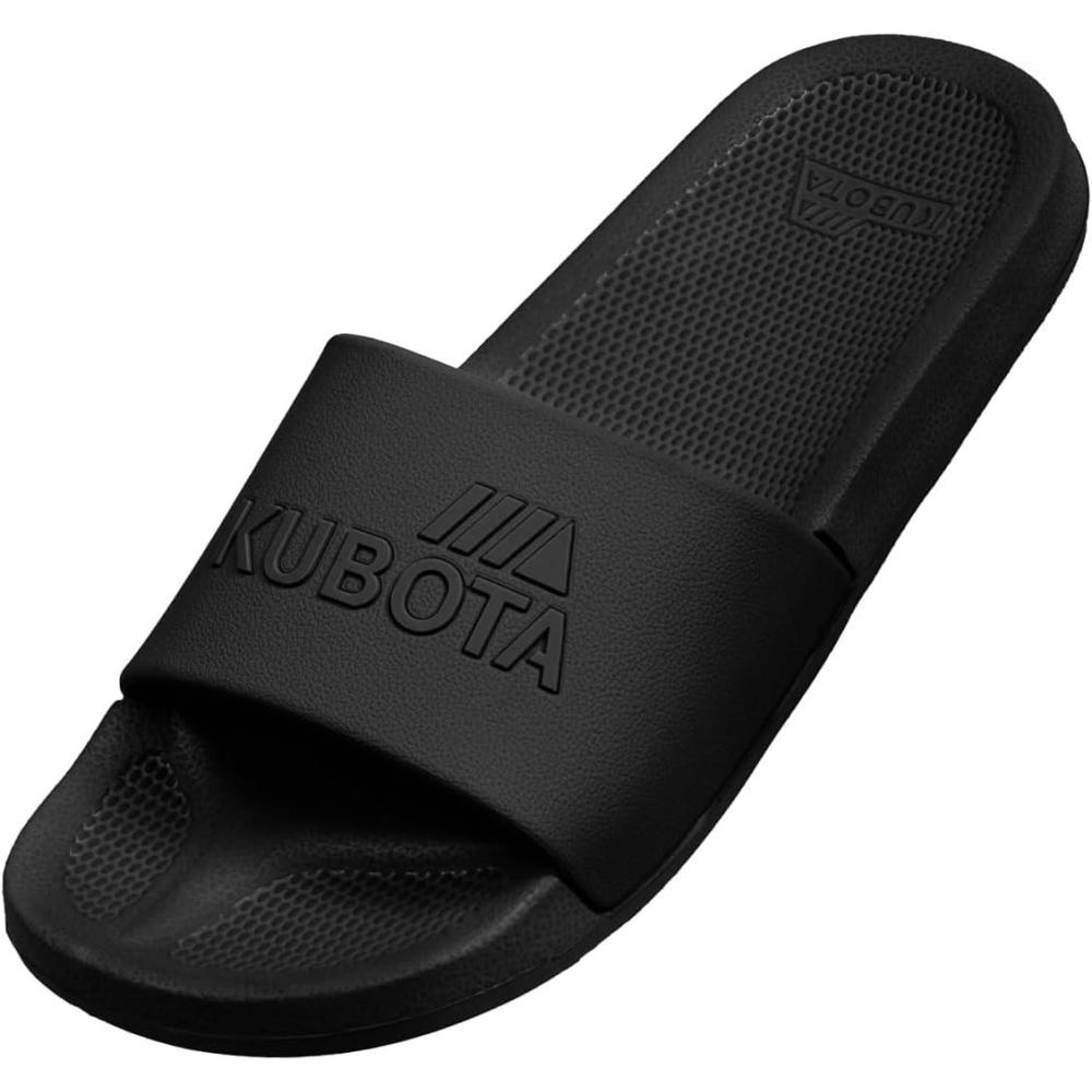 image:imageKubota Claquette Homme Femme Sandales enfiler Chaussures Pour Piscine et Plage Sandales tNoir Lisse