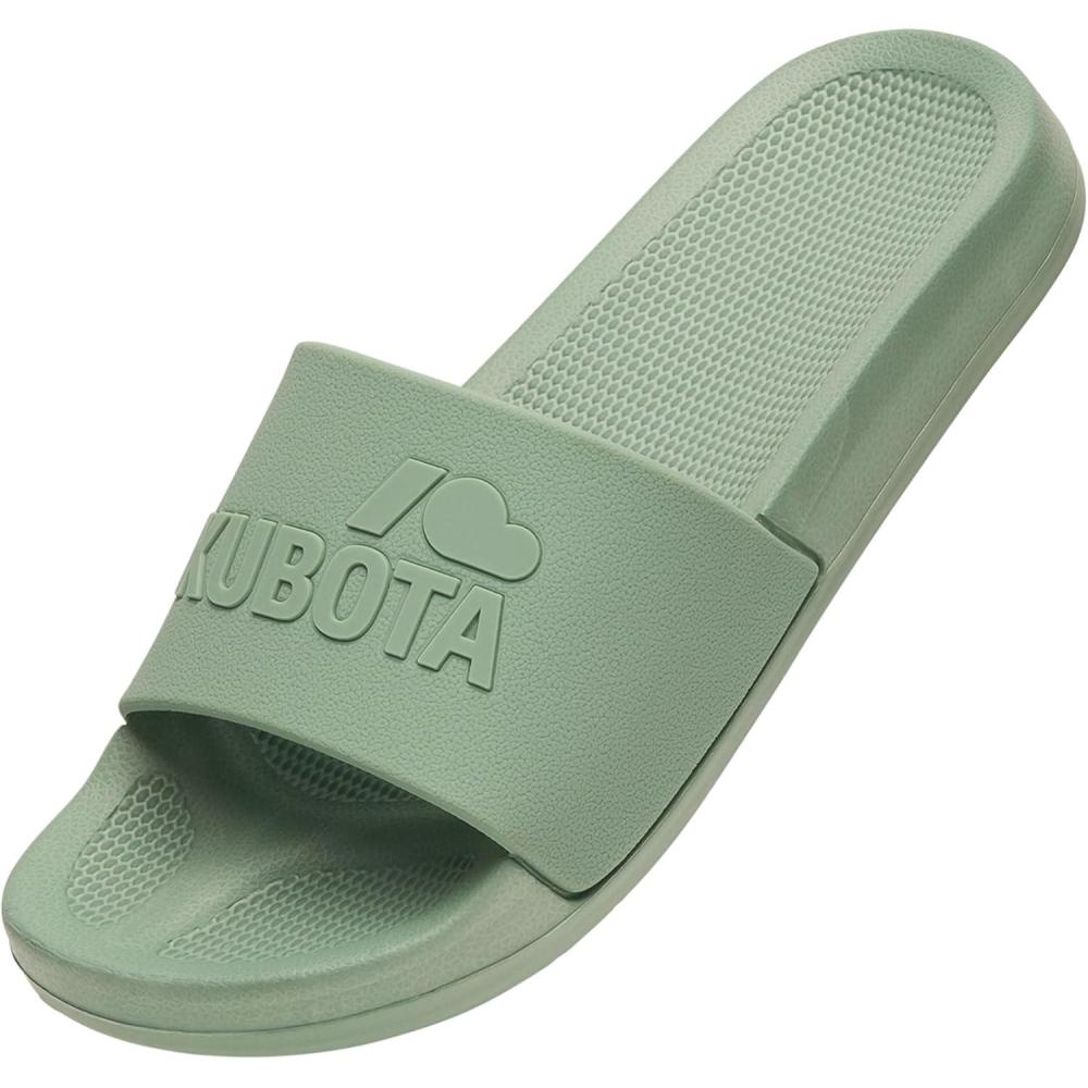 image:imageKubota Claquette Homme Femme Sandales enfiler Chaussures Pour Piscine et Plage Sandales tVert Pastel