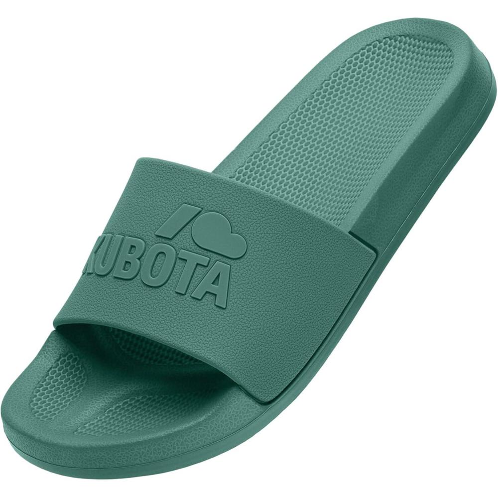 image:imageKubota Claquette Homme Femme Sandales enfiler Chaussures Pour Piscine et Plage Sandales tVert Plain