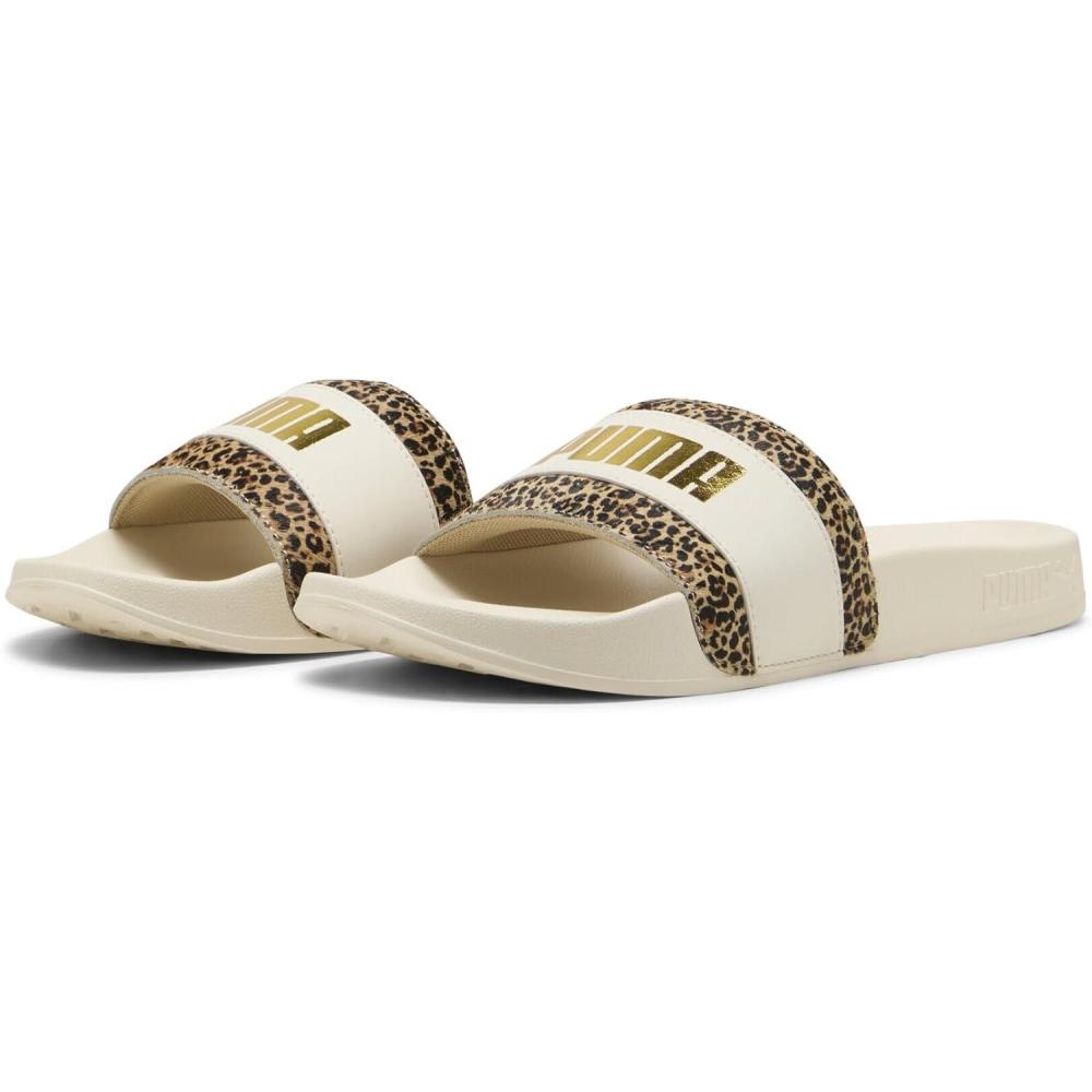 image:imagePUMA Leadcat 20 Animal Flair Sandales  enfilerFemmeAlpine Snow Puma Gold