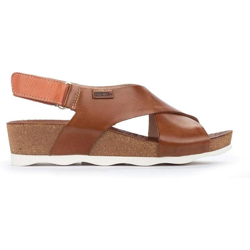 image:imagePikolinos Sandales Semelles compenses en Cuir Mahon pour FemmeBrandy