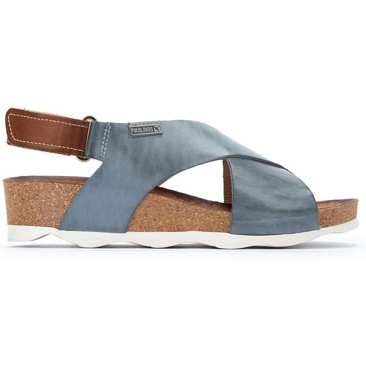 image:imagePikolinos Sandales Semelles compenses en Cuir Mahon pour FemmeDenim