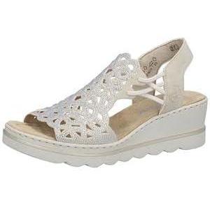 image:imageRieker 67465 Sandales compensesFemmeBeige