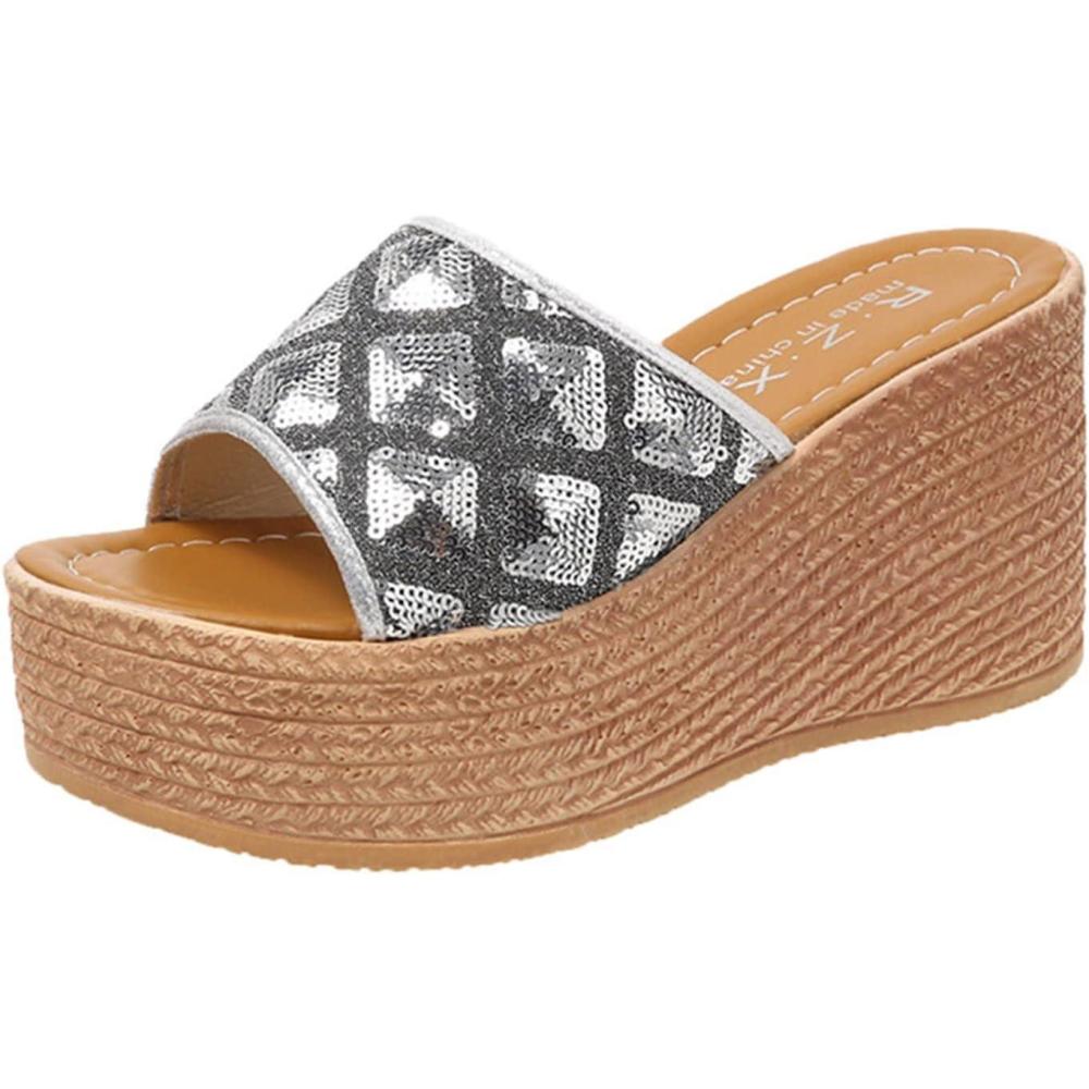 image:imageSandales OrthopDiques Hallux Valgus Chaussure Confortable et Souple de Sport et DExtRieur pour Femme Claquette BohMe Orthopedique DT3argent
