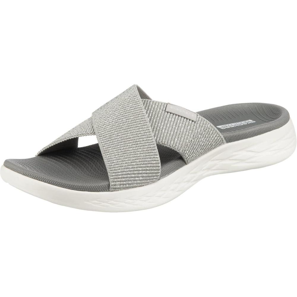 image:imageSkechers Onthego 600 Glistening Sandale femmeArgent