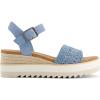 Daim Tissé en Denim Bleu Ciel Délavé