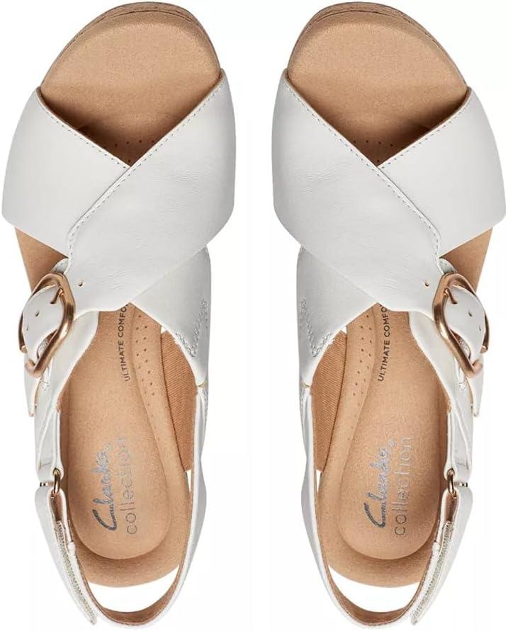 image:imageClarks Giselle Colombe Sandale caleFemmeCuir Blanc Cass