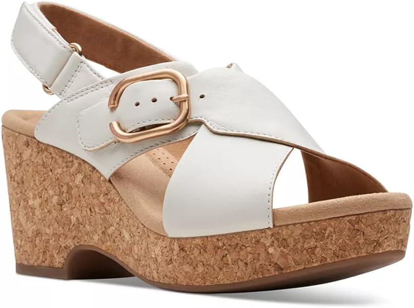 image:imageClarks Giselle Colombe Sandale caleFemmeCuir Blanc Cass