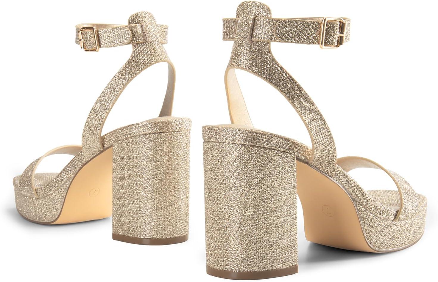 image:imageDREAM PAIRS Sandales talons pour femmeDor Jaune