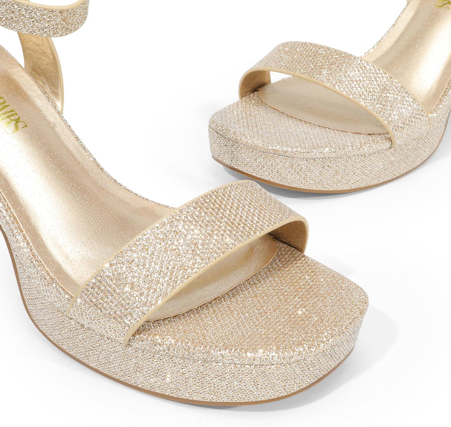 image:imageDREAM PAIRS Sandales talons pour femmeDor Jaune