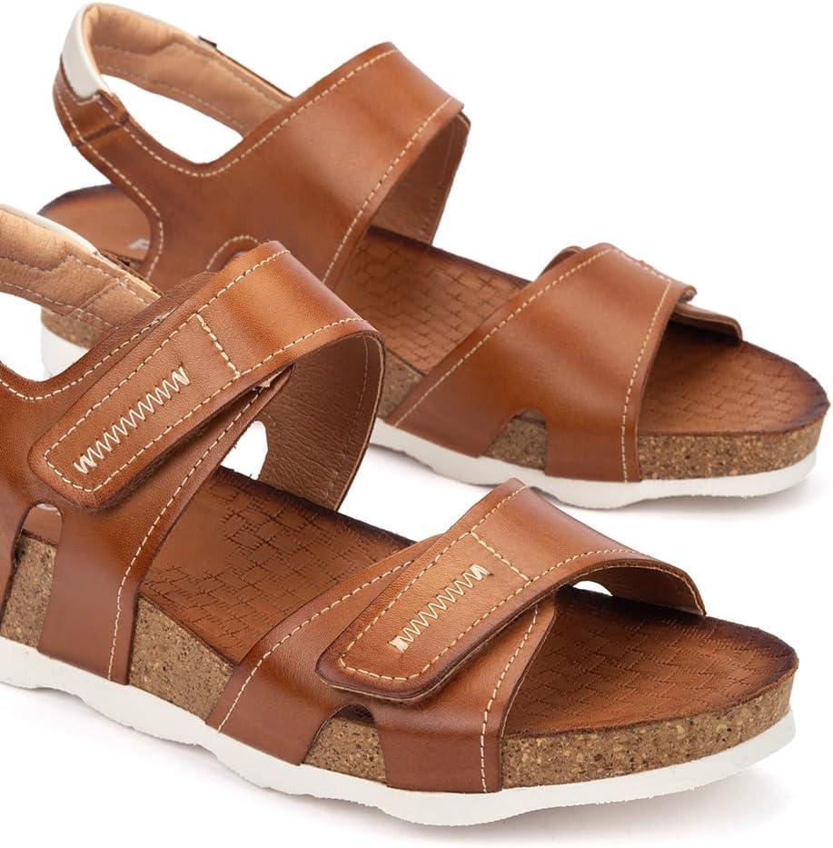 image:imageSandales Semelles compenses en Cuir Mahon pour FemmeBrandy