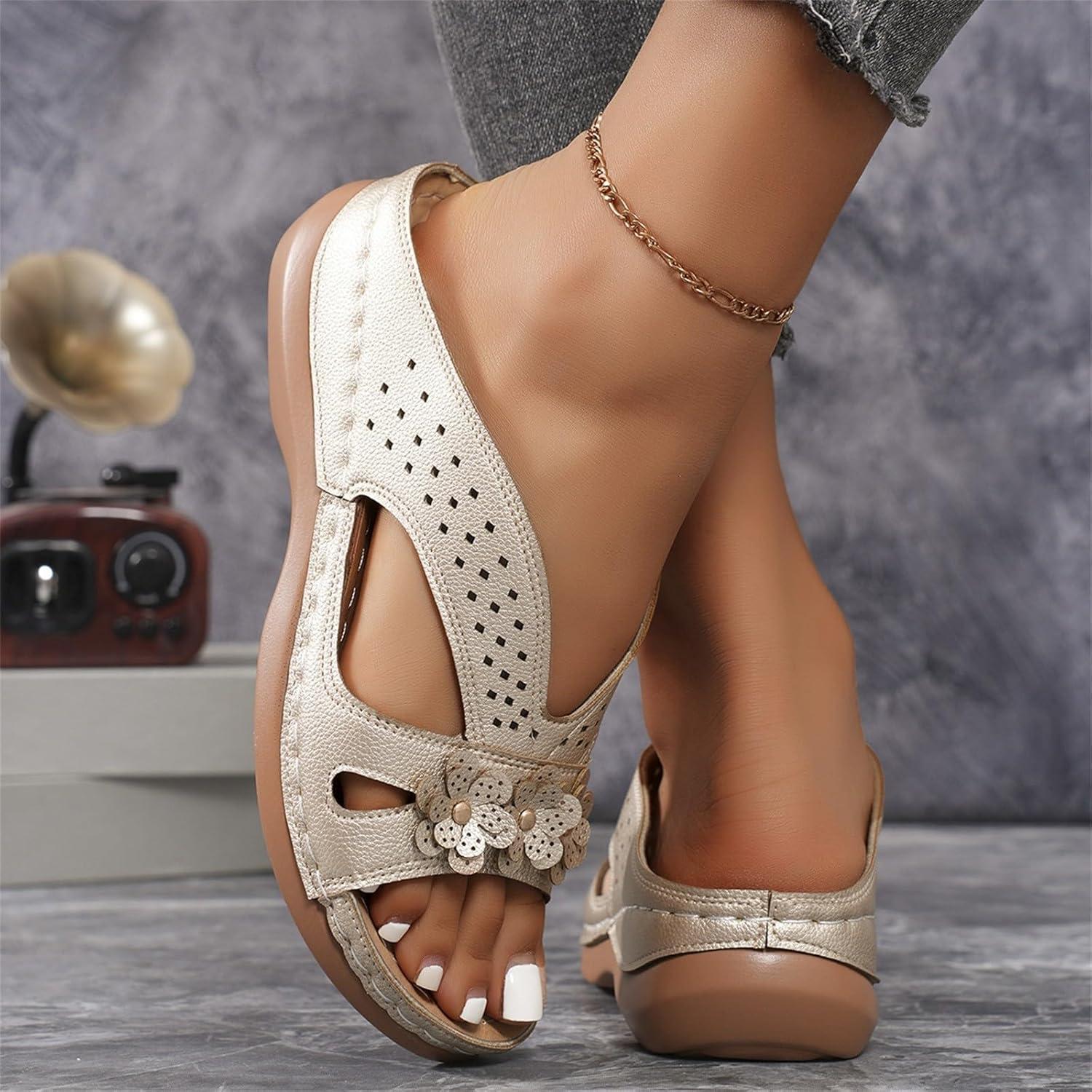 image:imageSandales Et Mules Pour Femmes t Mode Chaussure Compenses Bout Ouvert Sandales Claquettes Orthopdique AntiDrapant Chaussures De Plage Plateforme Mules Chaussons Respirantes PantouflesZ2 Khaki