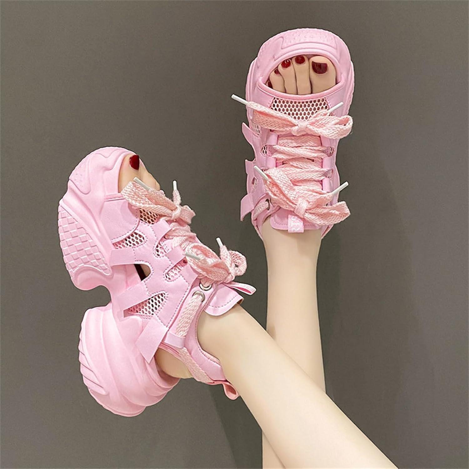 image:imageSandales Femmes t Confortable Orthopdique Bout Ouvert Sandales Compenses Femme Plateforme Talon Haut 9CM Respirantes Lger pour Ete Plage Vacances3011 Blanc