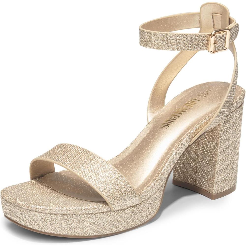 image:imageDREAM PAIRS Sandales talons pour femmeDor Jaune