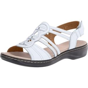 2025 Sandales Orthopédique Femmes été Sandales De Marche Femme Confortable Orthopédique Confortables Plateforme Chaussures Antidérapantes Respirantes Bohême Bout Ouvert Sandales avec Talon Bloc(A01 Blanc)