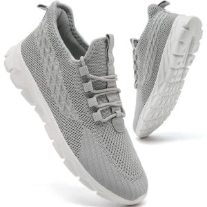Basket Femme Running Sneakers Confort Sports Chaussures Fitness Tennis Gym Sneakers(Gris)