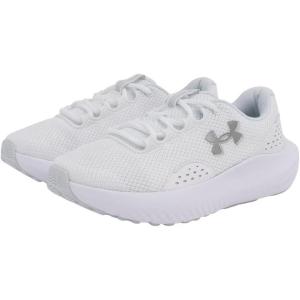 Under Armour UA W Charged Surge 4 Chaussures de courseFemme(Blanc Gris Clair Argent M Tallique)